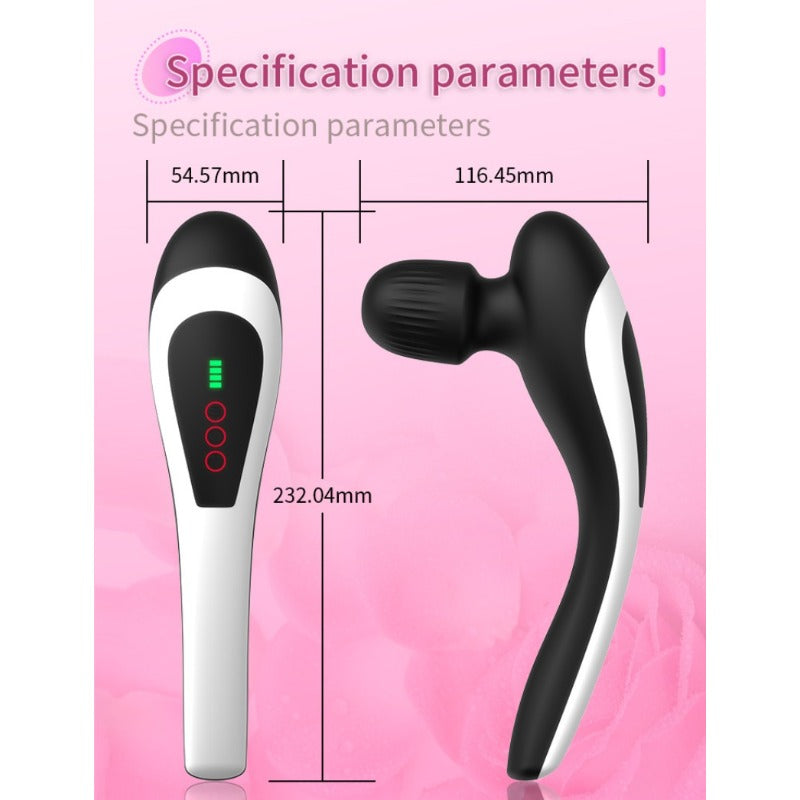 Moremorelove Rechargeable massage stick – 20 frequencies 8forces Dildo with Powerful Vibration for Women