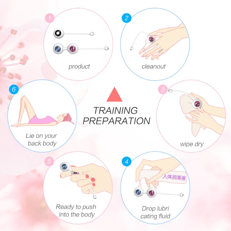 Moremorelove Rechargeable Vibrating Kegel Balls – 9 Modes Pelvic Floor Trainer & Intimate Wellness Set