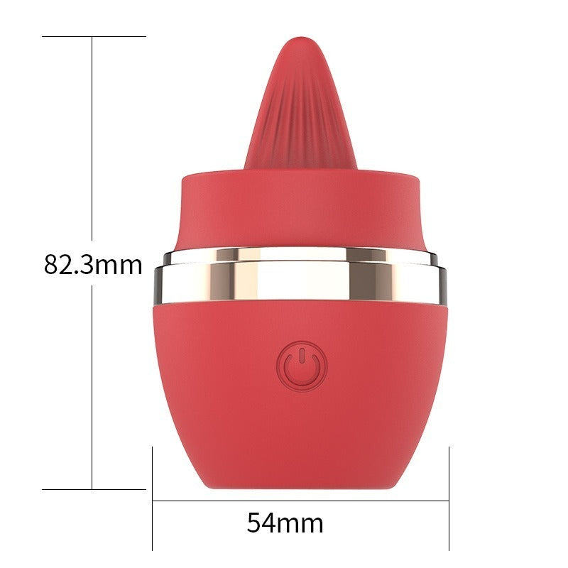 Moremorelove Rechargeable 10-Frequency Egg Vibrator – Cosmetic Design with Licking Function, Powerful Massager for Female Pleasure & Solo Play