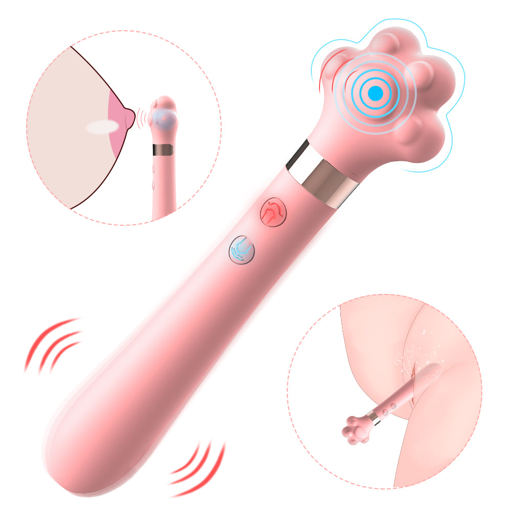 Moremorelove Cat Paw Dual-Stimulation Vibrator – 9 Vibration & 7 Tapping Modes