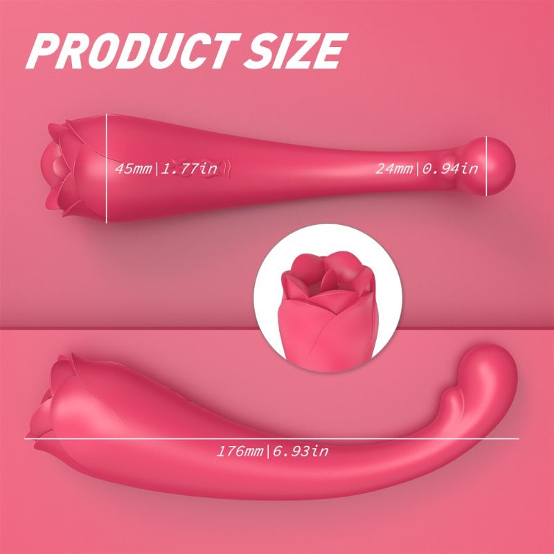 Moremorelove G-Spot Vibrator – Flower-Inspired Licking & Insertion Toy for Women, Vibrating Adult Pleasure Toy