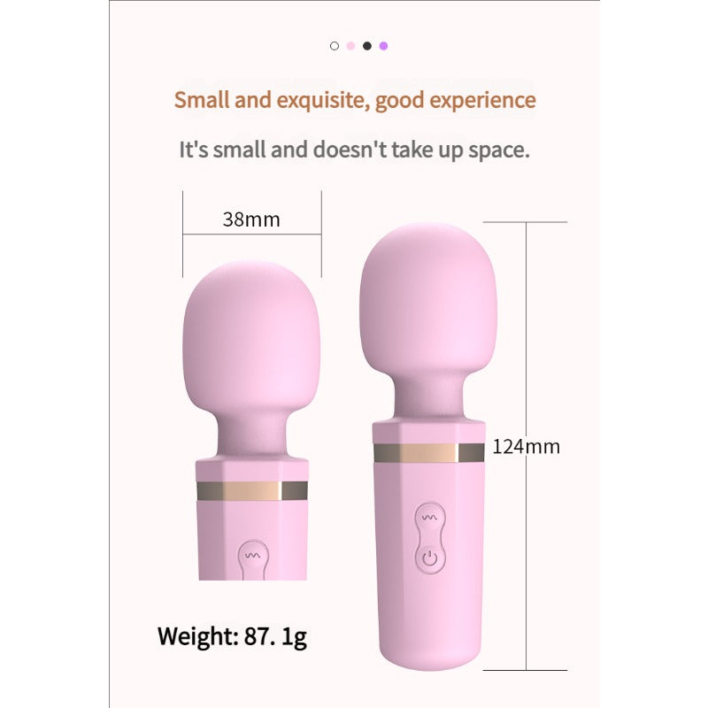 MoreMoreLove Mini AV Vibrator – 10 Powerful Vibration Modes, Long-Lasting Battery, Quiet Design, Portable & Discreet, Ultimate Pleasure for Female