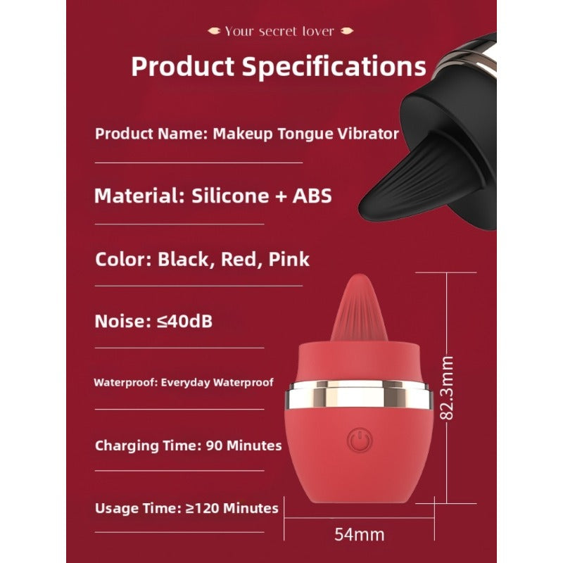 Moremorelove Rechargeable 10-Frequency Egg Vibrator – Cosmetic Design with Licking Function, Powerful Massager for Female Pleasure & Solo Play