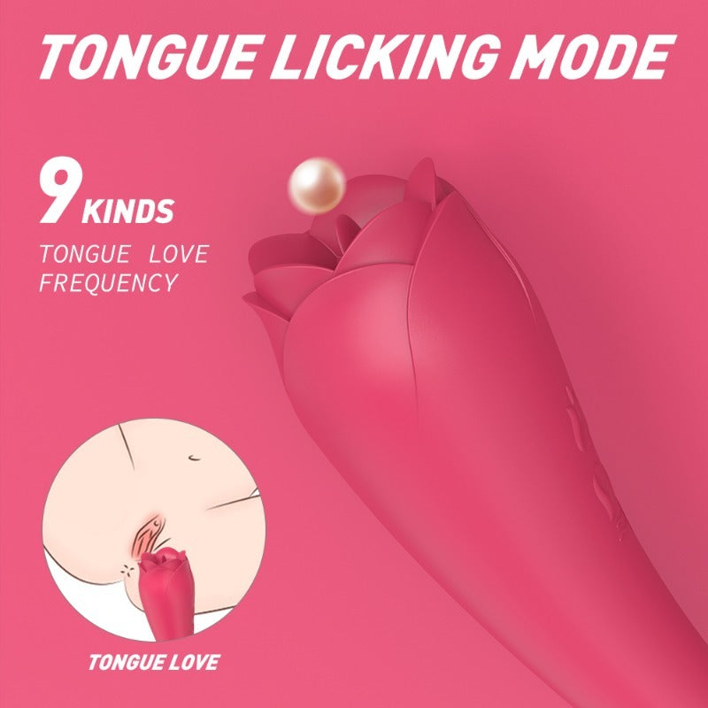 Moremorelove G-Spot Vibrator – Flower-Inspired Licking & Insertion Toy for Women, Vibrating Adult Pleasure Toy