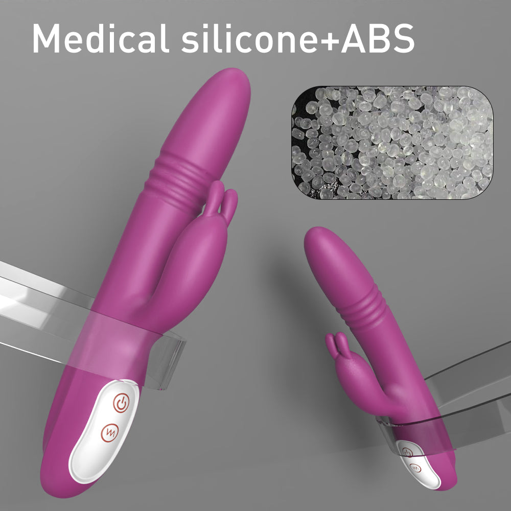 Moremorelove Dildo Vibrator – Multi-Function Thrusting & Vibrating G-Spot & Clitoral Stimulator for Couples