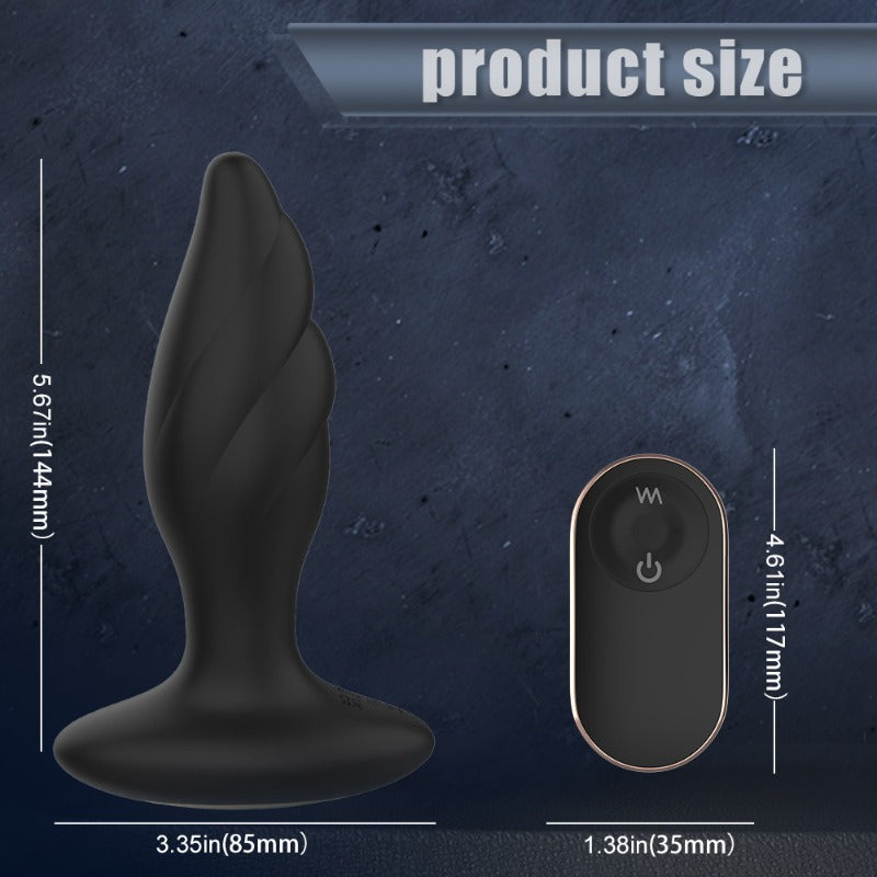 Moremorelove Anal Plug – Vibrating Anal Beads, Adult Sex Toy SM Expander & Teasing Stimulator for Men & Women
