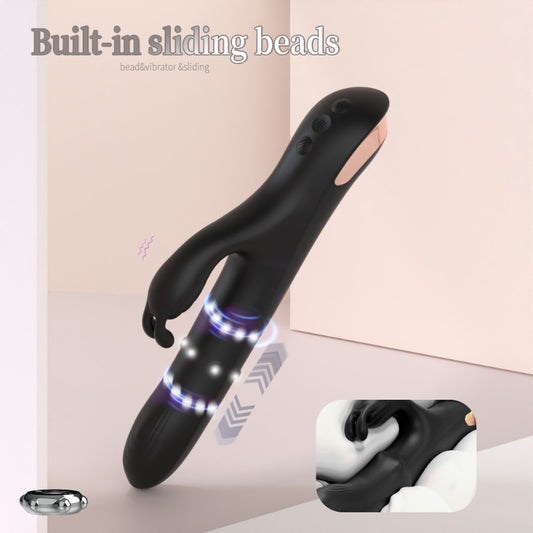 Moremorelove Dildo Vibrator – Multi-Function Rotating, Thrusting & Vibrating G-Spot & Clitoral Stimulator for Couples