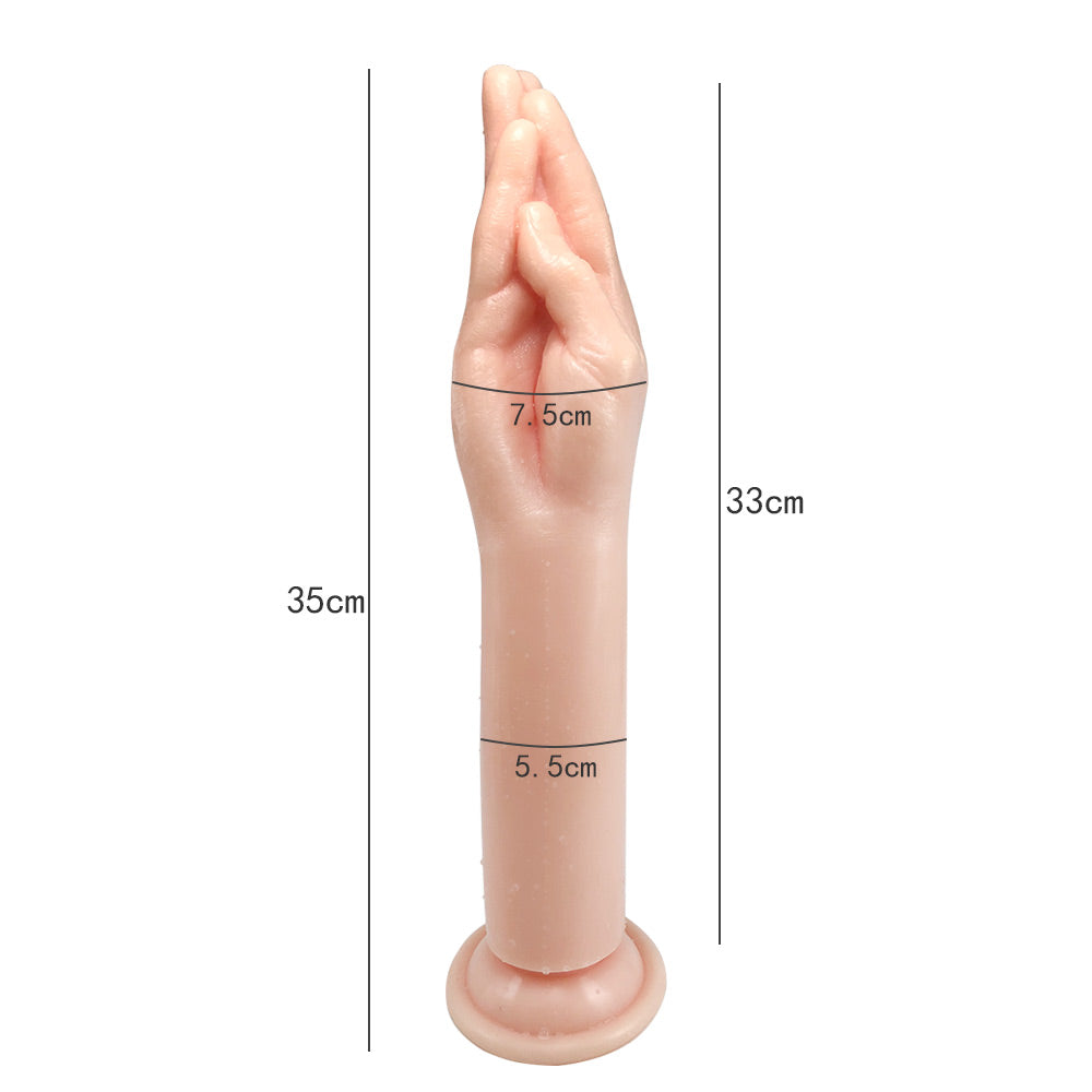 Gode ​​en PVC bicolore en forme de main, jouet novateur pour adultes, gode en forme de poing 