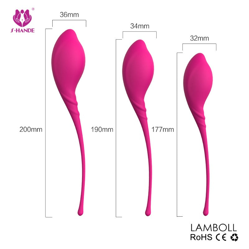 Moremorelove Kegel Balls 3-Piece Set – Pelvic Floor Muscle Trainer, Vaginal Tightening Balls & Postpartum Recovery Ben Wa Weights for Women