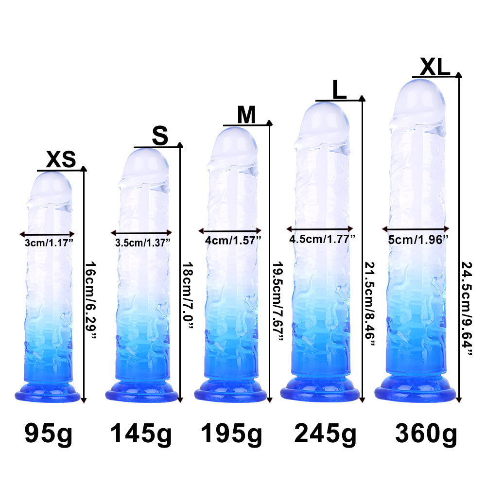 5 Colors TPE Mixed Colors Dildo - Soft, Comfortable Adult Pleasure Toy for Easy Climax, Premium Design for Enhanced Sensation