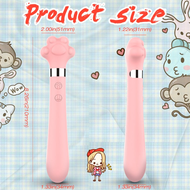 Moremorelove Cat Paw Dual-Stimulation Vibrator – 9 Vibration & 7 Tapping Modes