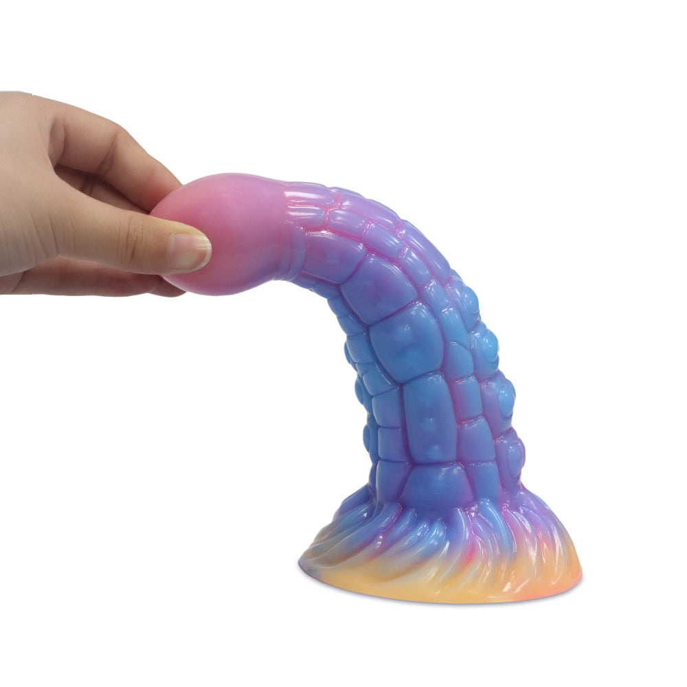 5 Modelle Silikonmaterial Neuartiges fluoreszierendes Dildo-Sexspielzeug für Erwachsene, bequemes und leichter zum Orgasmus zu bringendes Sexspielzeug 