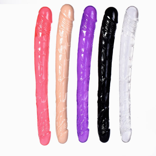 5 Colors Double-headed TPE Dildo – Dual-Use Dildo & Anal Plug for Pleasure