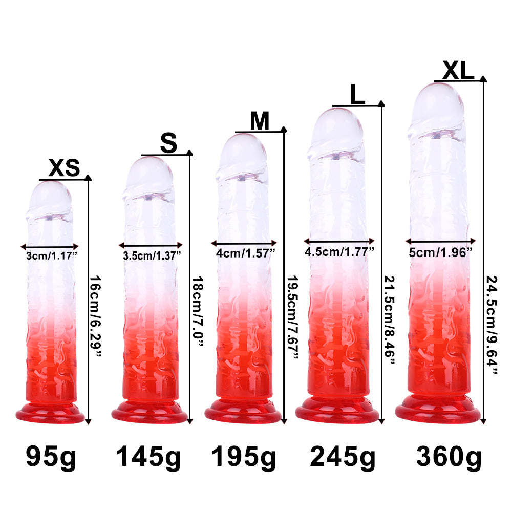 5 Colors TPE Mixed Colors Dildo - Soft, Comfortable Adult Pleasure Toy for Easy Climax, Premium Design for Enhanced Sensation