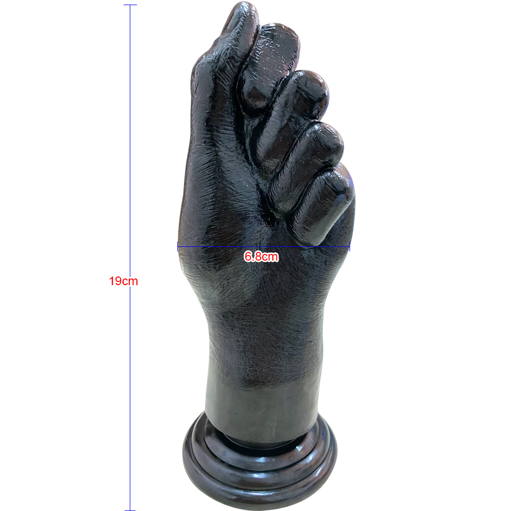Gode ​​en PVC bicolore en forme de main, jouet novateur pour adultes, gode en forme de poing 