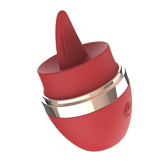 Moremorelove Rechargeable 10-Frequency Egg Vibrator – Cosmetic Design with Licking Function, Powerful Massager for Female Pleasure & Solo Play