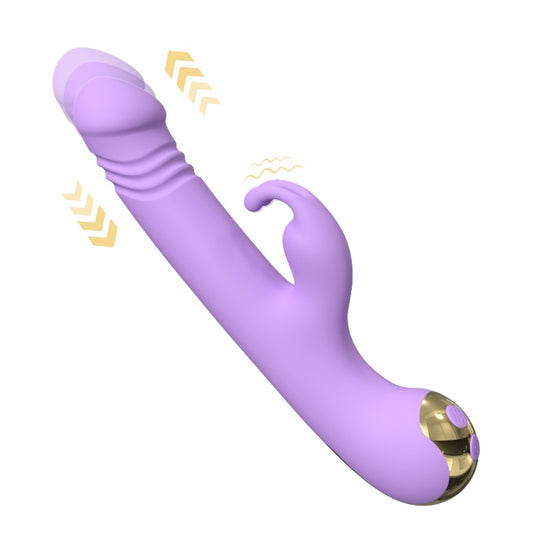 Moremorelove Heating Vibrator – 9 Thrusting & 9 Vibration Modes, Soft Dildo for Intense Female Pleasure