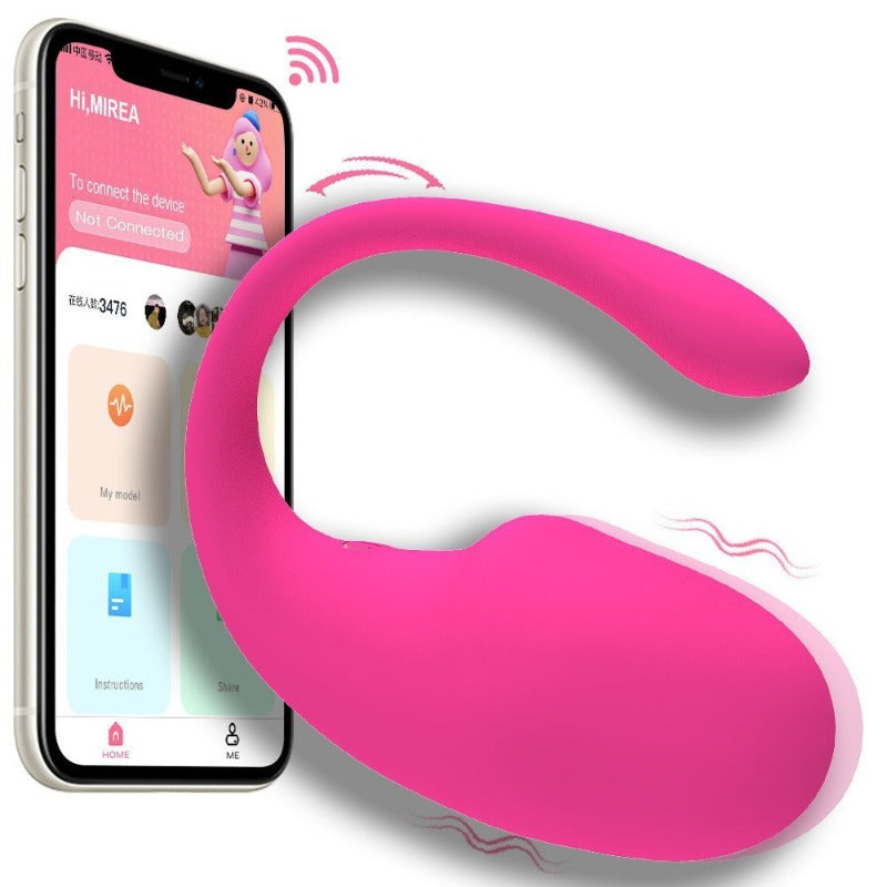 Moremorelove App-Controlled Wearable Panty Vibrator – 10 Vibration Modes, Mini G-Spot Bullet, Rose Dildo & Clitoral, Vaginal, Anal Stimulator for Women & Couples