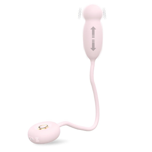 Moremorelove Rechargeable 9-Frequency Thrusting Egg Vibrator – Heated, Smooth & Powerful Personal Massager for Female Pleasure & Masturbation