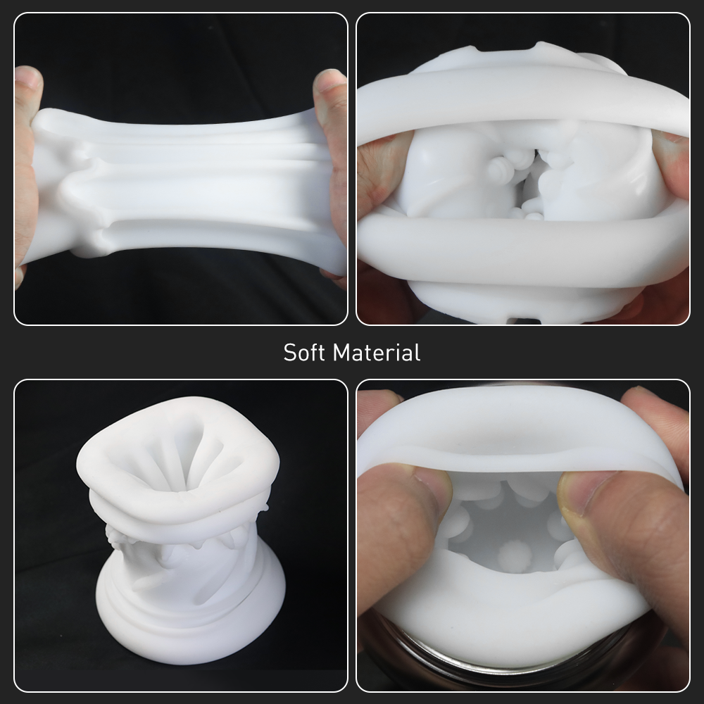 USB-Rechargeable Realistic Vagina Masturbator – Soft & Portable Male Stroker for Intense Pleasure