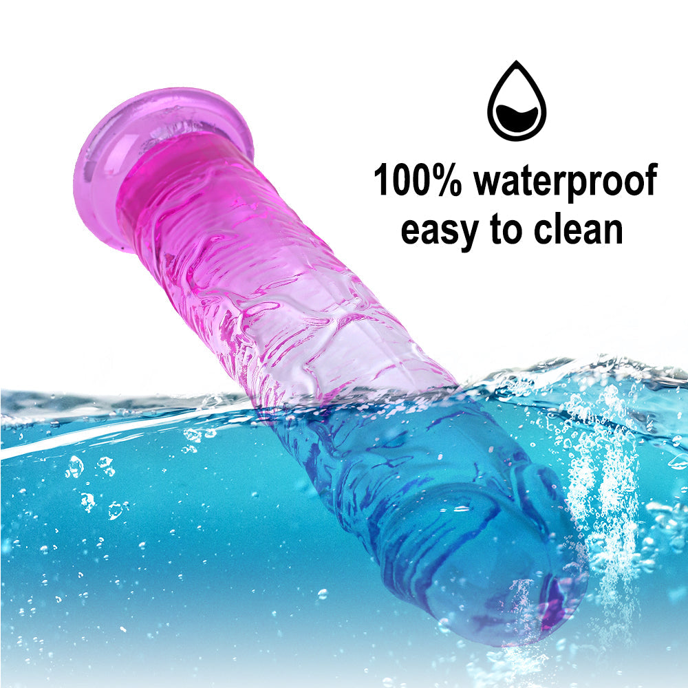 5 Colors TPE Mixed Colors Dildo - Soft, Comfortable Adult Pleasure Toy for Easy Climax, Premium Design for Enhanced Sensation