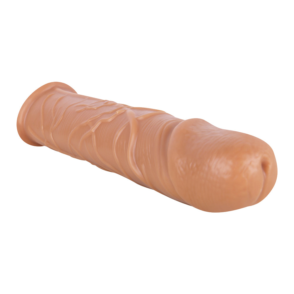Moremorelove Reusable Penis Sleeve Extender – Ultra-Soft TPE Penis Enlarger for Men, Realistic Cock Design, Hot/Cold Water Immersion for Sensational Pleasure, Couples Sex Toy