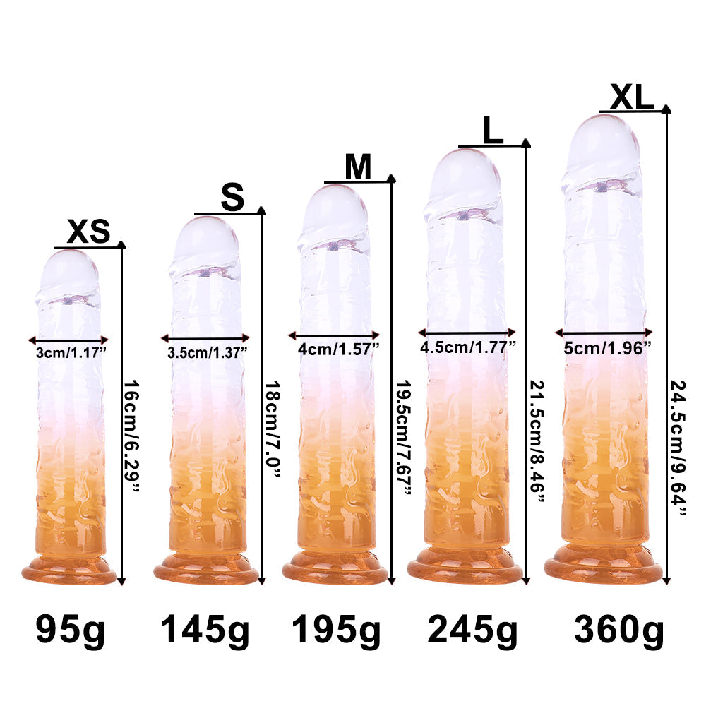 5 Colors TPE Mixed Colors Dildo - Soft, Comfortable Adult Pleasure Toy for Easy Climax, Premium Design for Enhanced Sensation