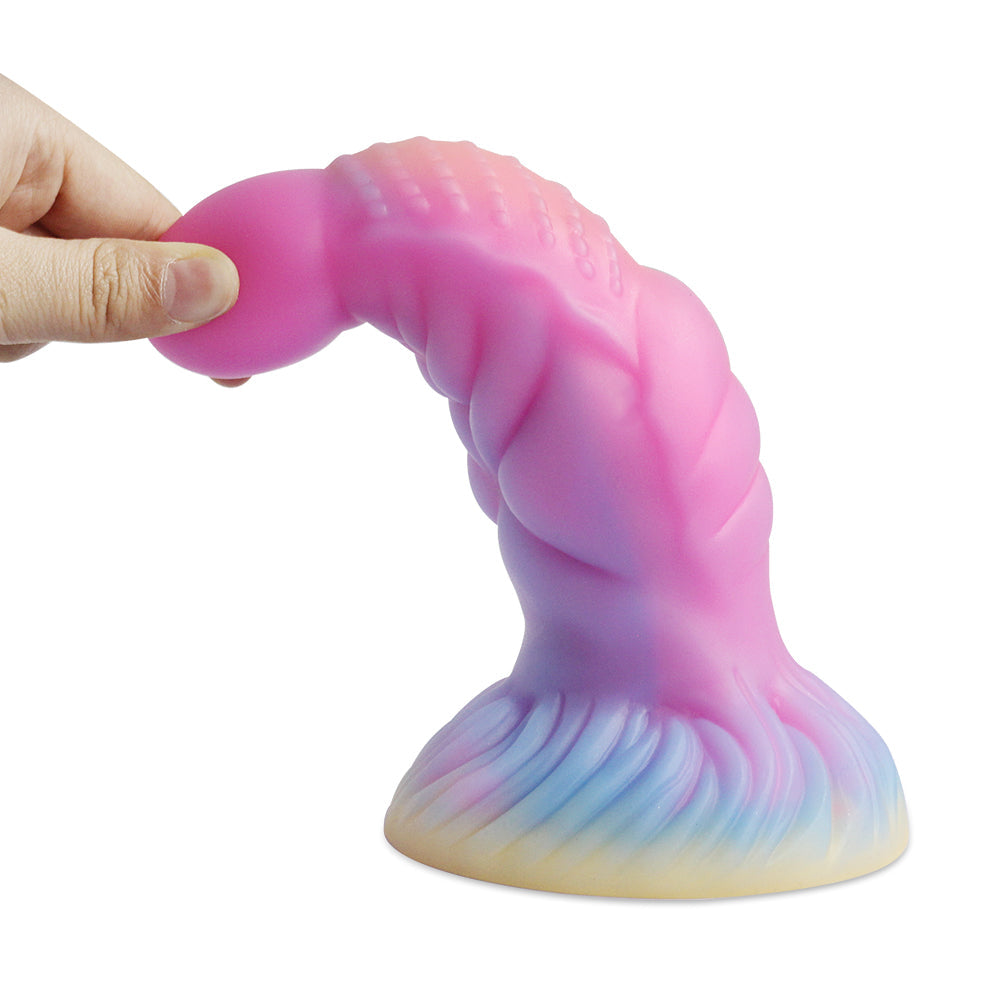 5 Modelle Silikonmaterial Neuartiges fluoreszierendes Dildo-Sexspielzeug für Erwachsene, bequemes und leichter zum Orgasmus zu bringendes Sexspielzeug 