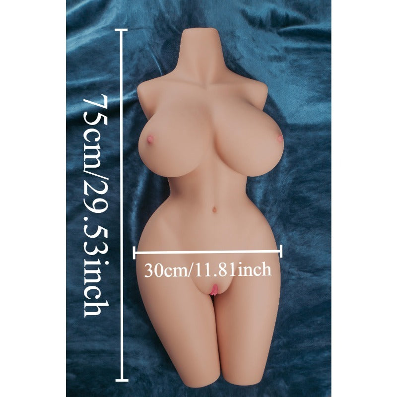 Moremorelove Full Body Torso Sex Doll with Legs, Realistic Male Masturbator with Vaginal & Anal Openings
