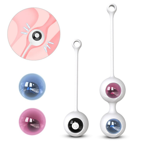 Moremorelove Rechargeable Vibrating Kegel Balls – 9 Modes Pelvic Floor Trainer & Intimate Wellness Set