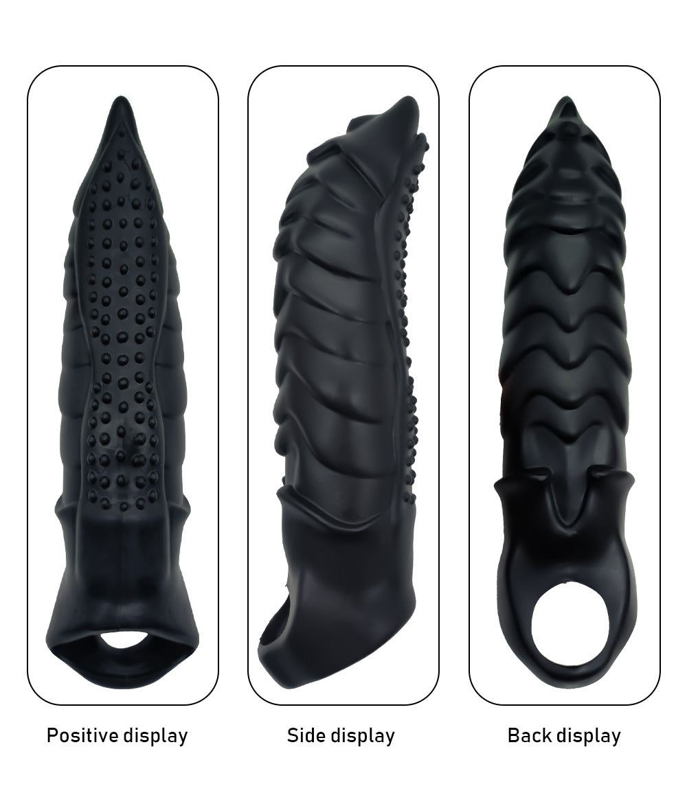 Reusable Penis Sleeve with Cock Ring – Ultra-Soft Penis Enlarger for Men & Couples