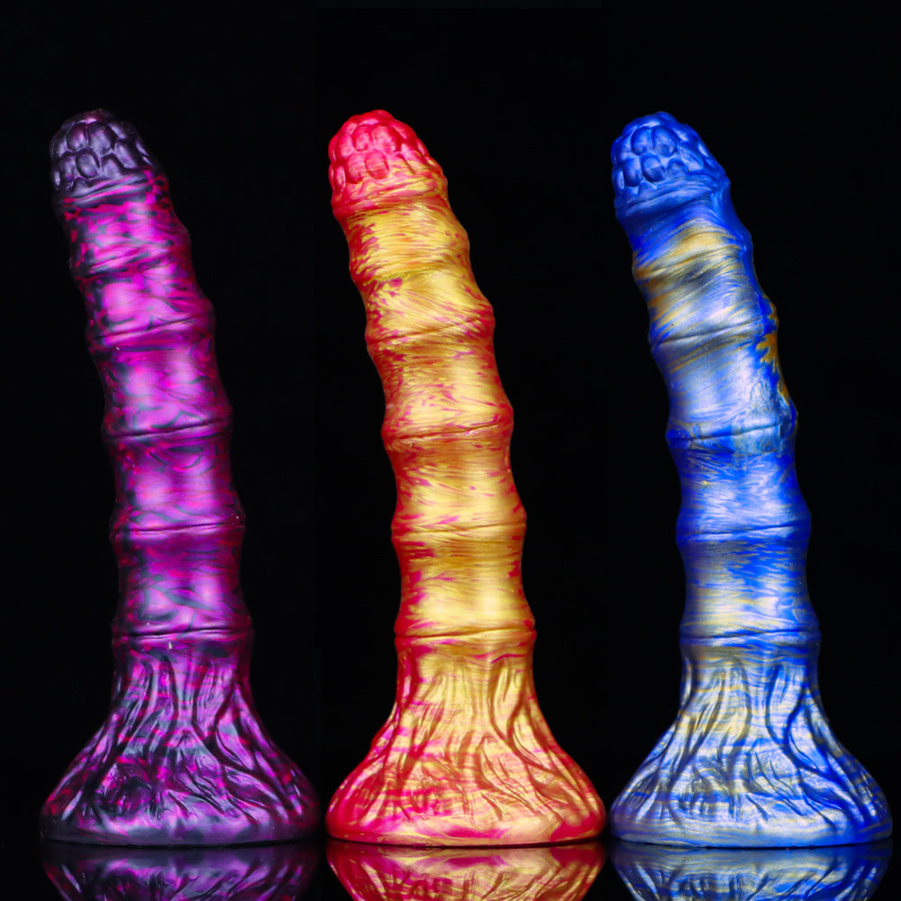 3 Colors Bamboo Shoot-shaped Silicone Dildo – Unique Butt Plug for Novel Pleasure