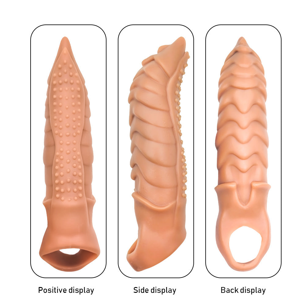 Reusable Penis Sleeve with Cock Ring – Ultra-Soft Penis Enlarger for Men & Couples