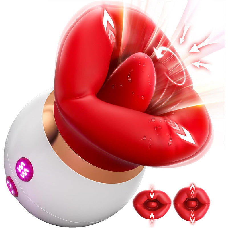 Moremorelove App-Controlled & Button-Controlled Rose Sucking Vibrator – 10 Sucking, Licking & Vibration Modes, Clit, Nipple & Anal Stimulation for Women & Couples