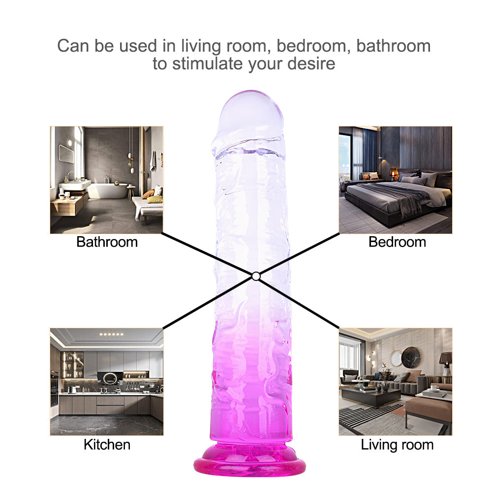 5 Colors TPE Mixed Colors Dildo - Soft, Comfortable Adult Pleasure Toy for Easy Climax, Premium Design for Enhanced Sensation