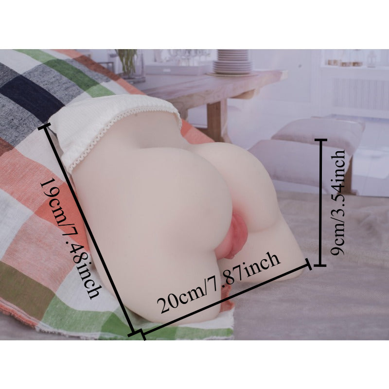 Moremorelove Realistic Male Hip Masturbator – 3D Soft Butt with Vagina & Anal Stimulation