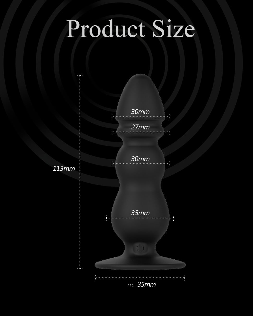 Moremorelove Remote-Controlled Thrusting Anal Plug – 10 Vibration Modes, G-Spot & Prostate Massager with Vibrating Anal Beads for Men & Women