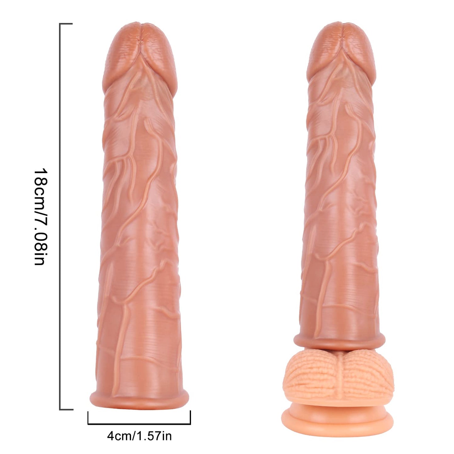 Moremorelove Reusable Penis Sleeve Extender – Ultra-Soft TPE Penis Enlarger for Men, Realistic Cock Design, Hot/Cold Water Immersion for Sensational Pleasure, Couples Sex Toy