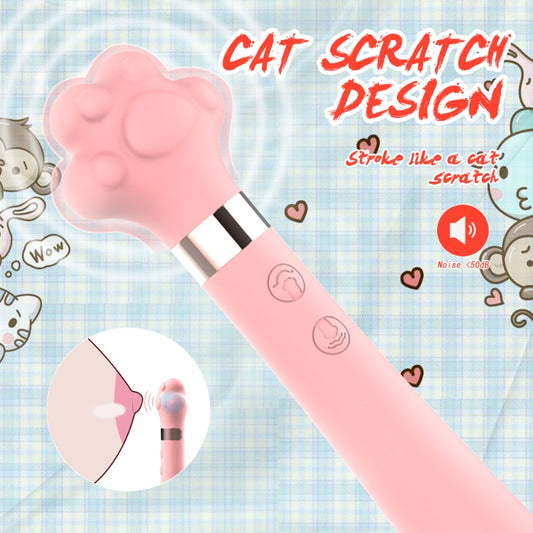 Moremorelove Cat Paw Dual-Stimulation Vibrator – 9 Vibration & 7 Tapping Modes