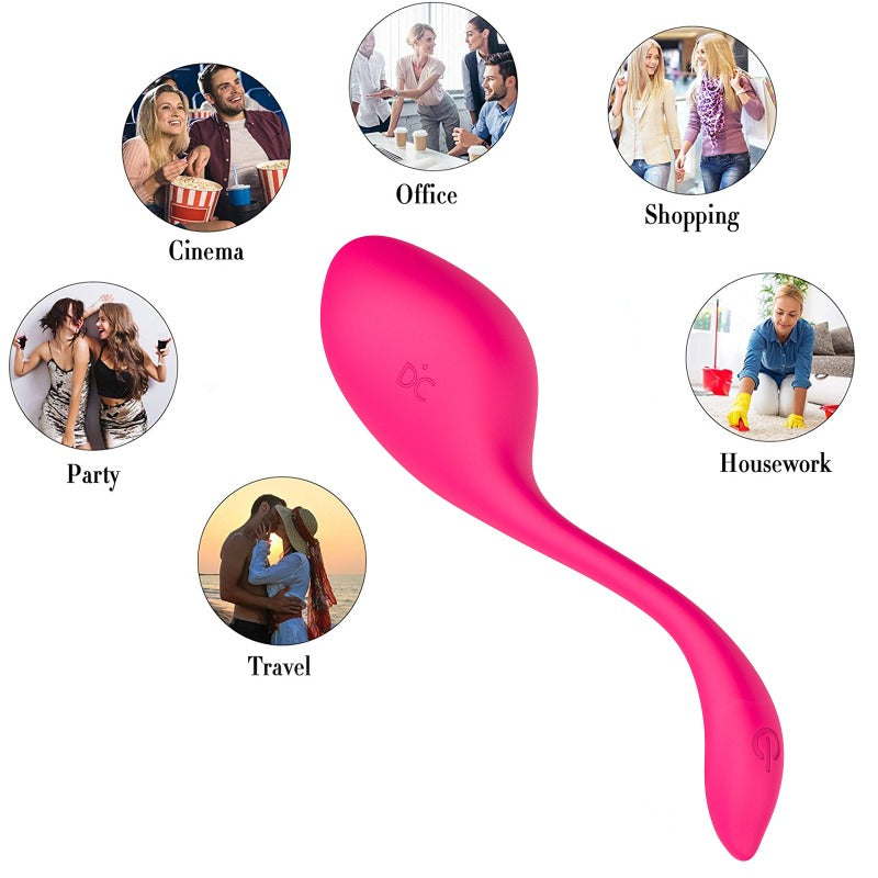 Moremorelove App-Controlled Wearable Panty Vibrator – 10 Vibration Modes, Mini G-Spot Bullet, Rose Dildo & Clitoral, Vaginal, Anal Stimulator for Women & Couples