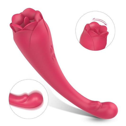 Moremorelove G-Spot Vibrator – Flower-Inspired Licking & Insertion Toy for Women, Vibrating Adult Pleasure Toy