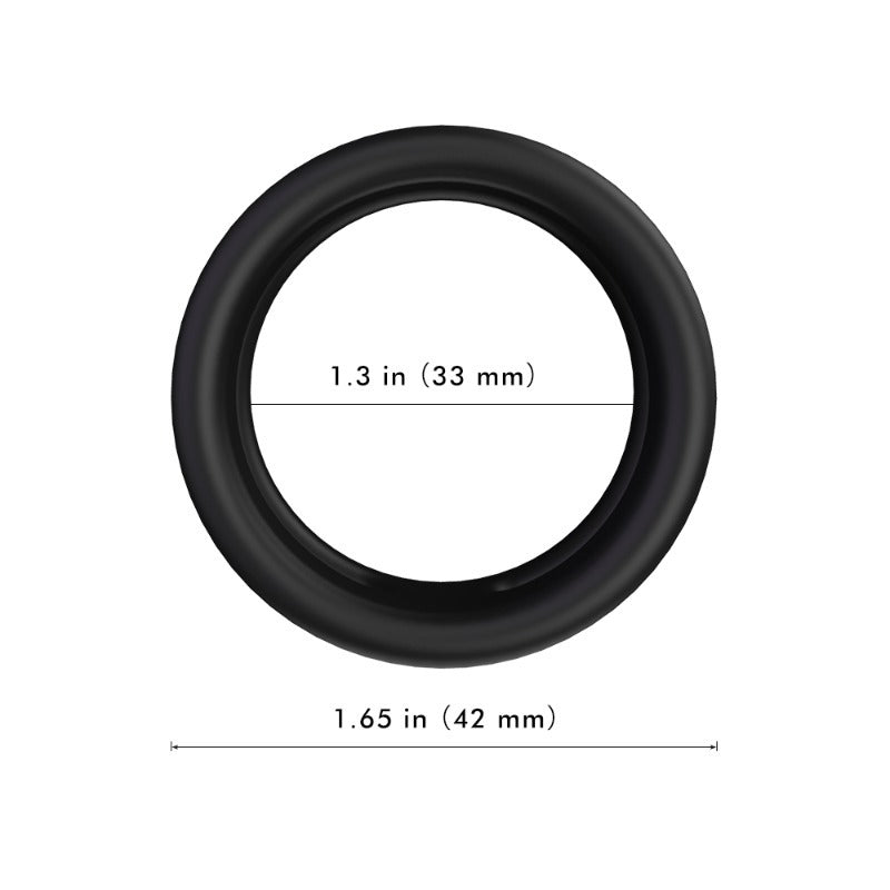 Moremorelove Dual-Ring Cock Ring – Silicone Penis Ring for Root Restriction, Ejaculation Control, Delay Enhancer for Men, Physical Constriction Design