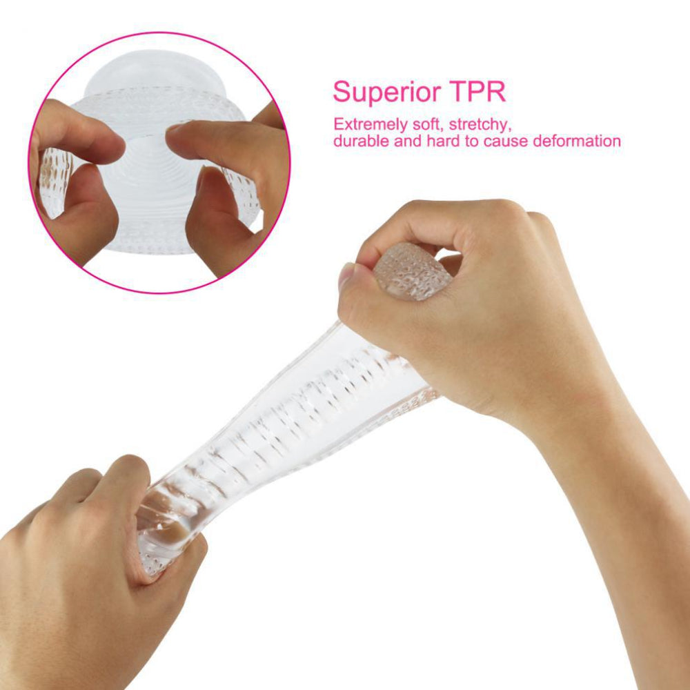 TPE Material Pocket Male Masturbator - Designed to Enhance Sexual Stamina, Realistic Feel for Intense Pleasure