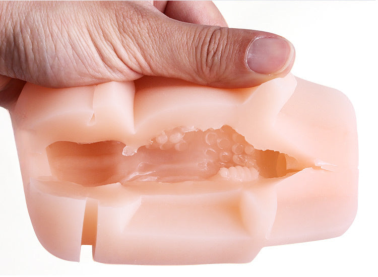 3-in-1 Body-Part-Inspired Male Masturbator – TPE Oral, Vaginal & Anal Stroker for Intense Pleasure